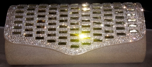 Bing bling avond tas zilver of goud